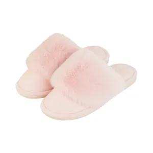 Annabel Trends Cosy Luxe Slippers Pink Quartz Small to Medium