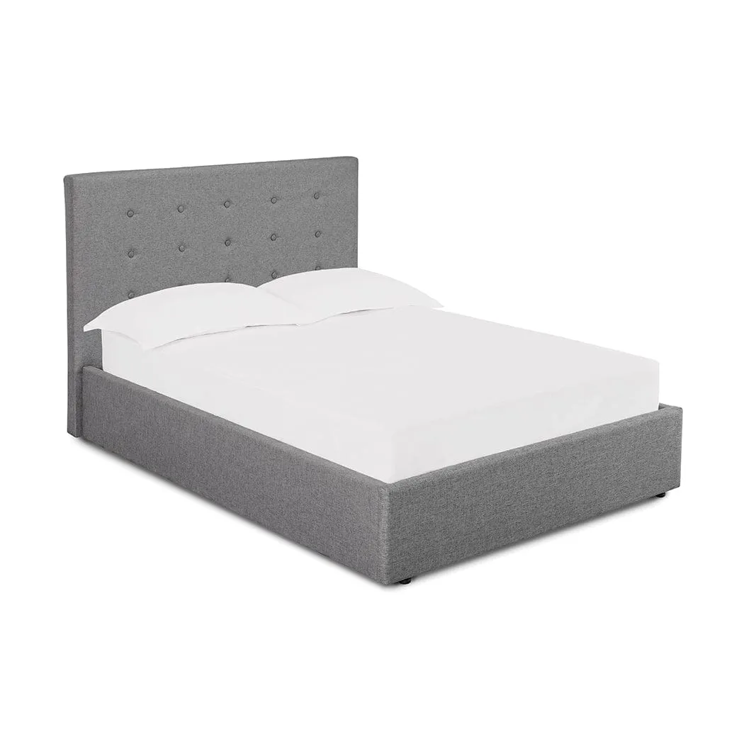 Clearance Lucca Plus King Size Grey Ottoman Bed Frame