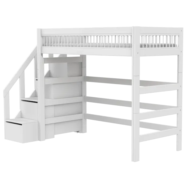 High bed with stepladder - Breeze