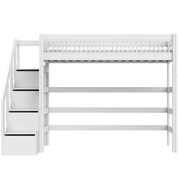 High bed with stepladder - Breeze