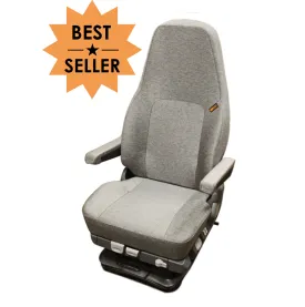 ISRI 5030/880 Deluxe Truck Seat in Gray Cloth with Dual Arms PN 86772-13