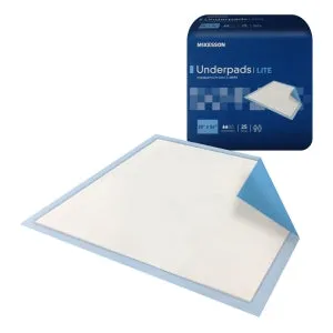 McKesson Stay Dry Lite Underpads, Pack of 23" x 36"