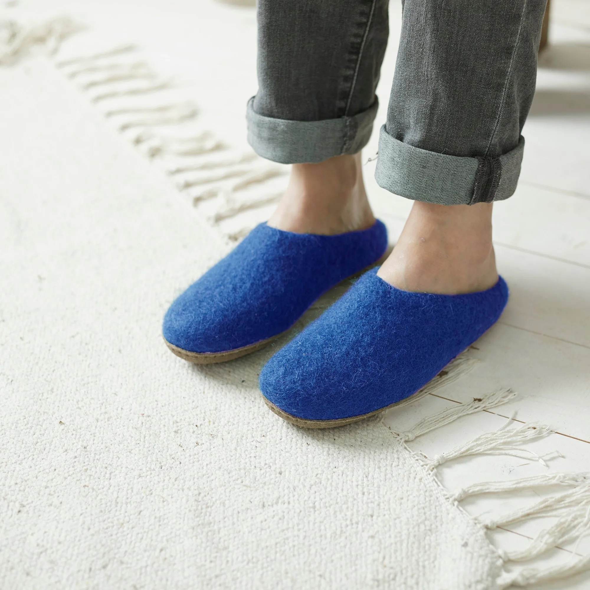 MITA Handmade Eco Felt Mule Slippers Limited Edition