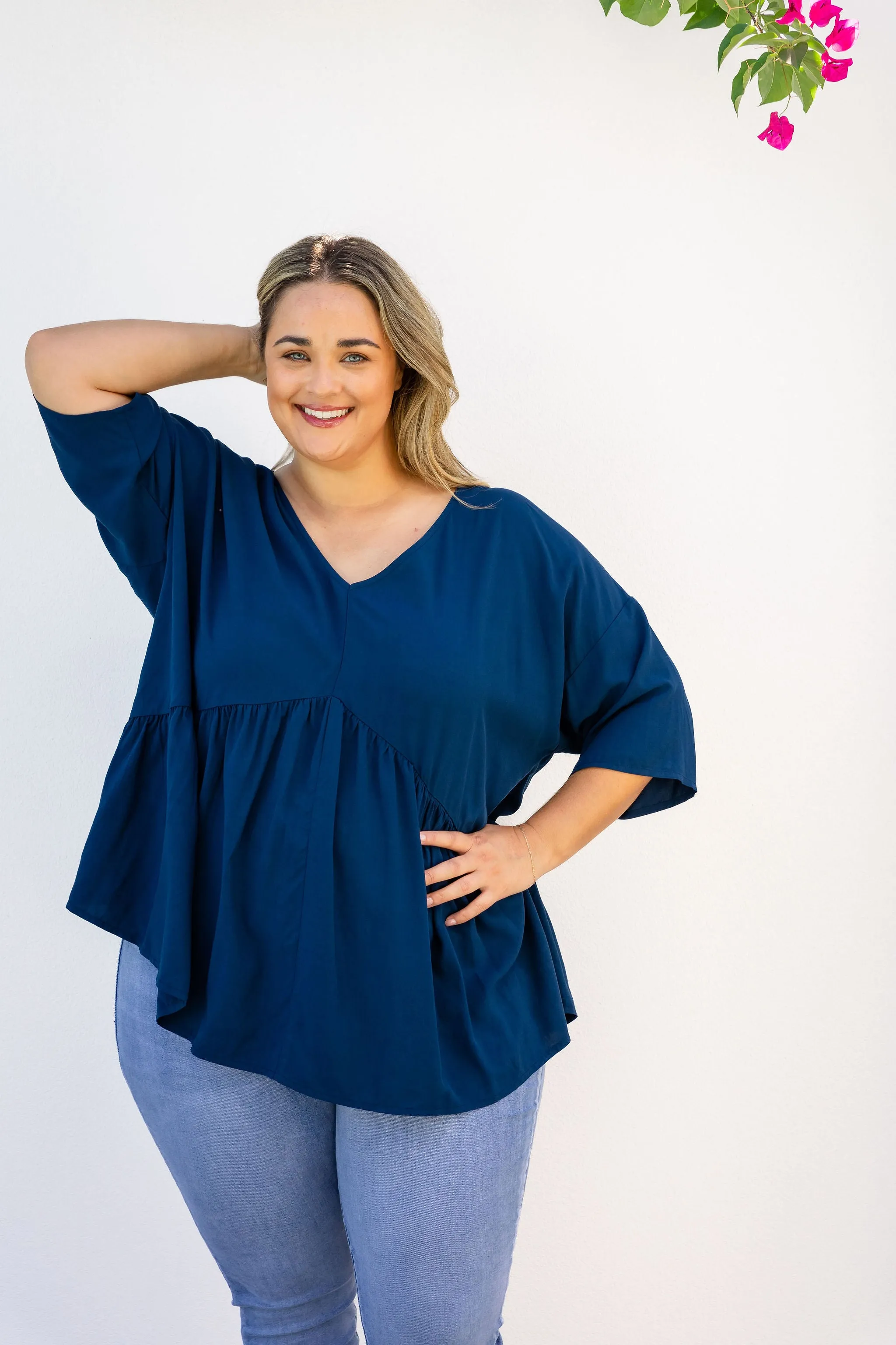 Peak Top in Navy