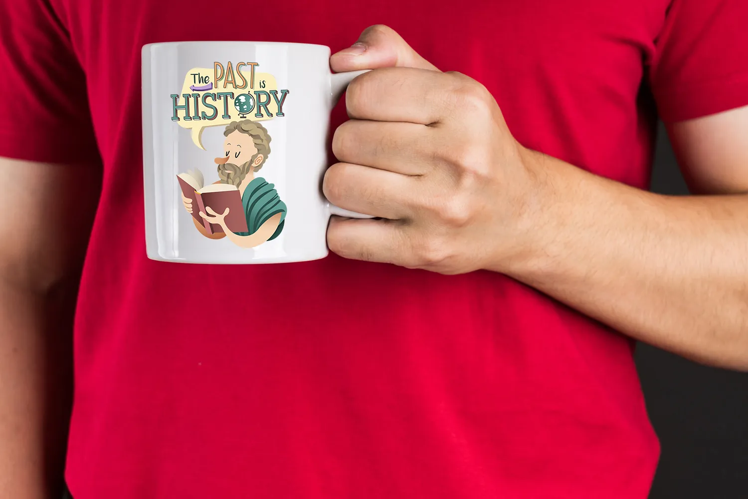 "The Past is History" Mug