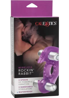 Wireless Rocking Rabbit Vibrating Cock Ring with Clitoral Stimulation